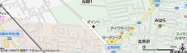 ＴＨＲＥＥＰＰＹ新所沢花園店周辺の地図