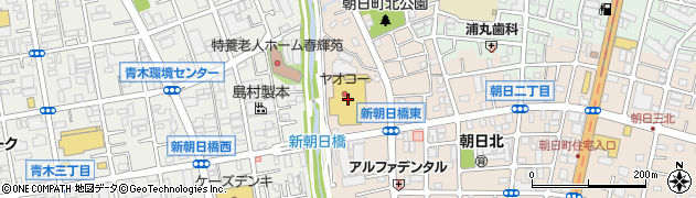 ヤオコー川口朝日店周辺の地図