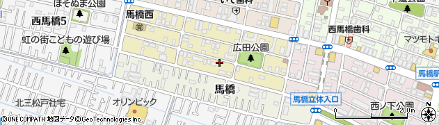 千葉県松戸市西馬橋広手町77周辺の地図