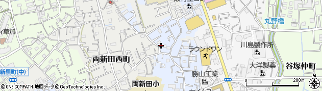 埼玉県草加市両新田東町190周辺の地図