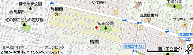 千葉県松戸市西馬橋広手町67周辺の地図