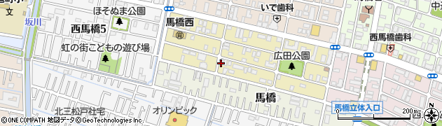 千葉県松戸市西馬橋広手町84周辺の地図