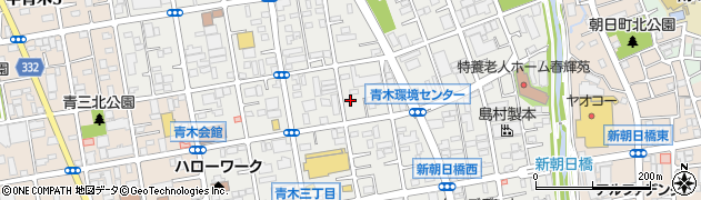 埼玉県川口市青木周辺の地図