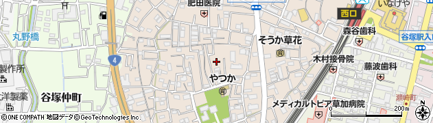 埼玉県草加市谷塚町1108-5周辺の地図