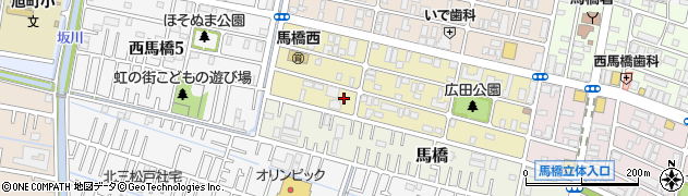 千葉県松戸市西馬橋広手町134周辺の地図