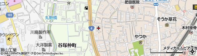 埼玉県草加市谷塚町1154周辺の地図
