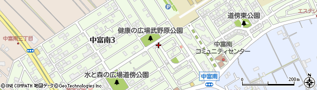 埼玉県所沢市中富南周辺の地図