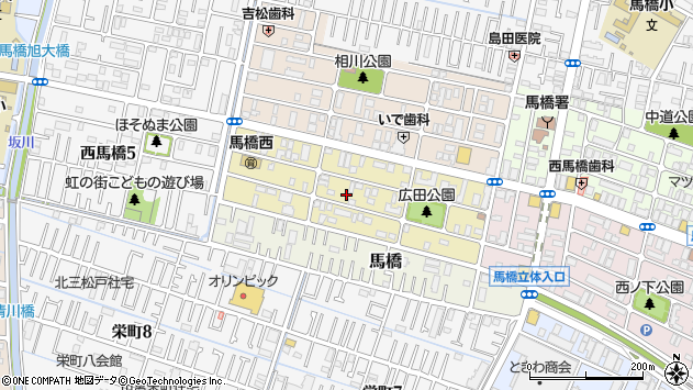 〒271-0048 千葉県松戸市西馬橋広手町の地図