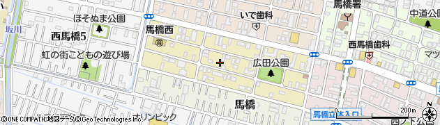 千葉県松戸市西馬橋広手町周辺の地図