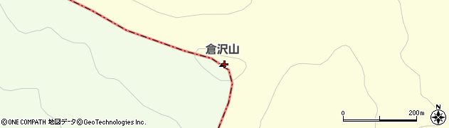 倉沢山周辺の地図