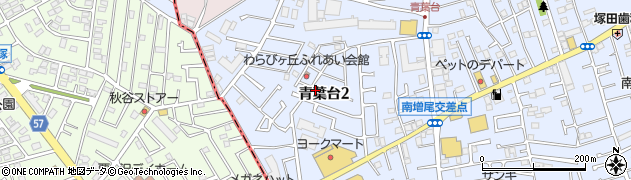 千葉県柏市青葉台周辺の地図