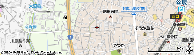 埼玉県草加市谷塚町1167周辺の地図