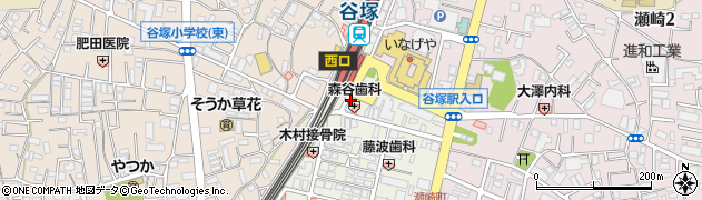 典雅きもの学院　谷塚校周辺の地図