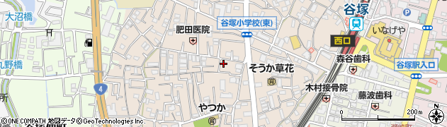 埼玉県草加市谷塚町1179周辺の地図