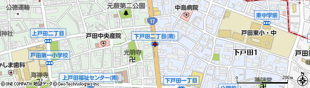 下戸田２（南）周辺の地図