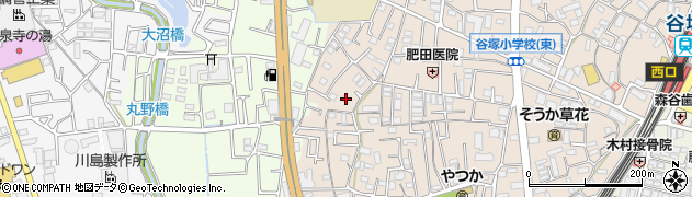 埼玉県草加市谷塚町1161周辺の地図