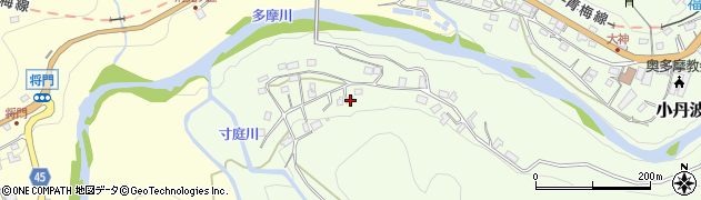 東京都西多摩郡奥多摩町小丹波848周辺の地図