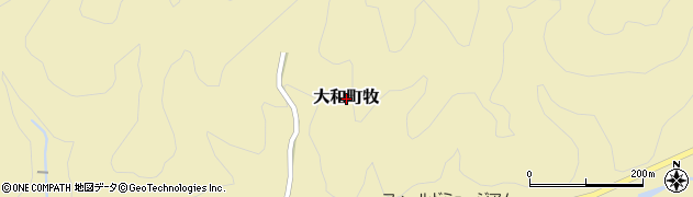 岐阜県郡上市大和町牧周辺の地図
