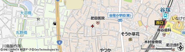 埼玉県草加市谷塚町1173周辺の地図