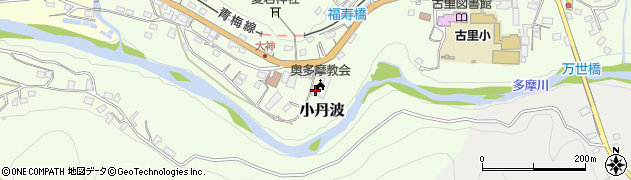 東京都西多摩郡奥多摩町小丹波135周辺の地図