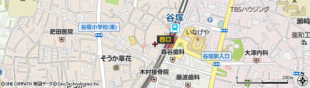 埼玉県草加市谷塚町633周辺の地図