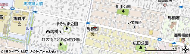 千葉県松戸市西馬橋広手町104周辺の地図
