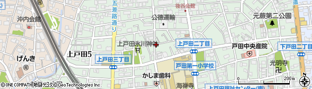 埼玉県戸田市上戸田3丁目周辺の地図