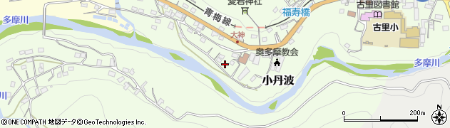 東京都西多摩郡奥多摩町小丹波167周辺の地図