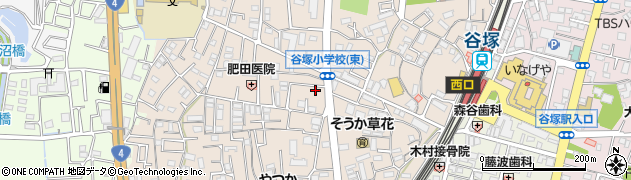 埼玉県草加市谷塚町1187周辺の地図