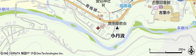 東京都西多摩郡奥多摩町小丹波164周辺の地図