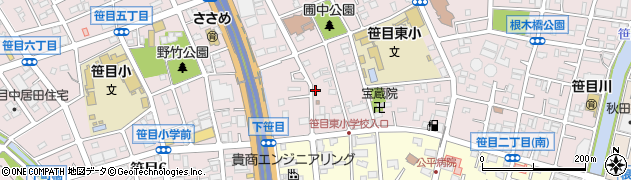 埼玉県警察署　蕨警察署・笹目交番周辺の地図