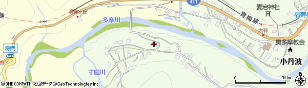 東京都西多摩郡奥多摩町小丹波854周辺の地図