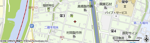埼玉県三郷市栄周辺の地図