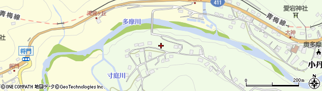 東京都西多摩郡奥多摩町小丹波857周辺の地図
