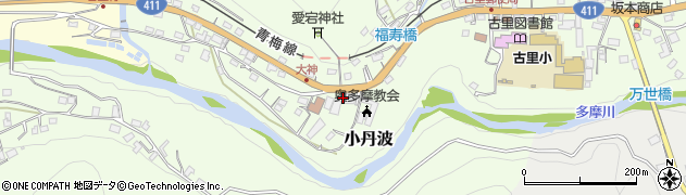 東京都西多摩郡奥多摩町小丹波156周辺の地図