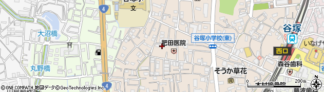 埼玉県草加市谷塚町1199-3周辺の地図