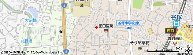 埼玉県草加市谷塚町1199周辺の地図