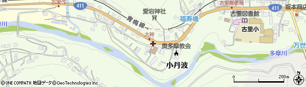東京都西多摩郡奥多摩町小丹波279周辺の地図