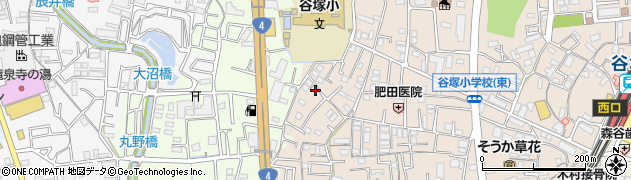 埼玉県草加市谷塚町1209-2周辺の地図