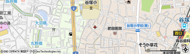 埼玉県草加市谷塚町1206周辺の地図