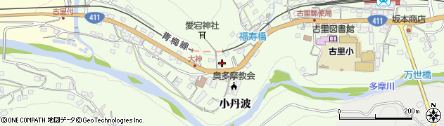 東京都西多摩郡奥多摩町小丹波283周辺の地図