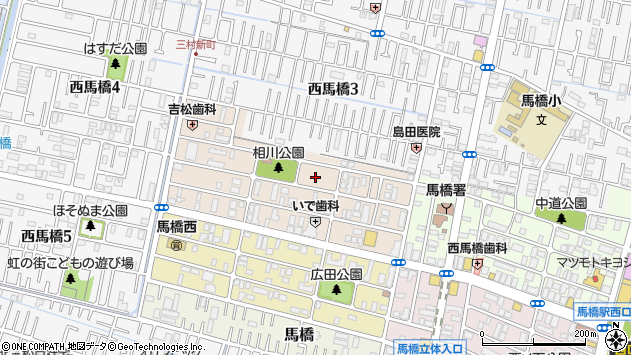 〒271-0045 千葉県松戸市西馬橋相川町の地図