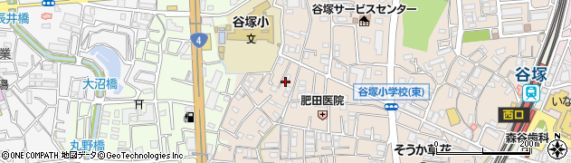 埼玉県草加市谷塚町1223周辺の地図