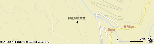 御嶽神社里宮周辺の地図