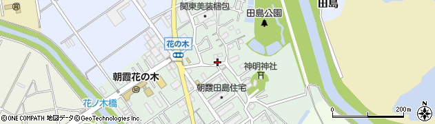 埼玉県朝霞市田島周辺の地図