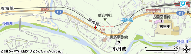 東京都西多摩郡奥多摩町小丹波269周辺の地図