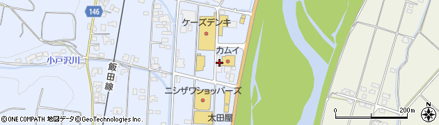 モスバーガー伊那春近店周辺の地図