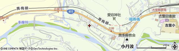 東京都西多摩郡奥多摩町小丹波188周辺の地図