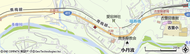 東京都西多摩郡奥多摩町小丹波262周辺の地図