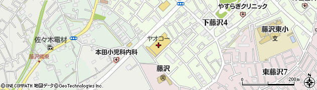 ヤオコー入間下藤沢店周辺の地図